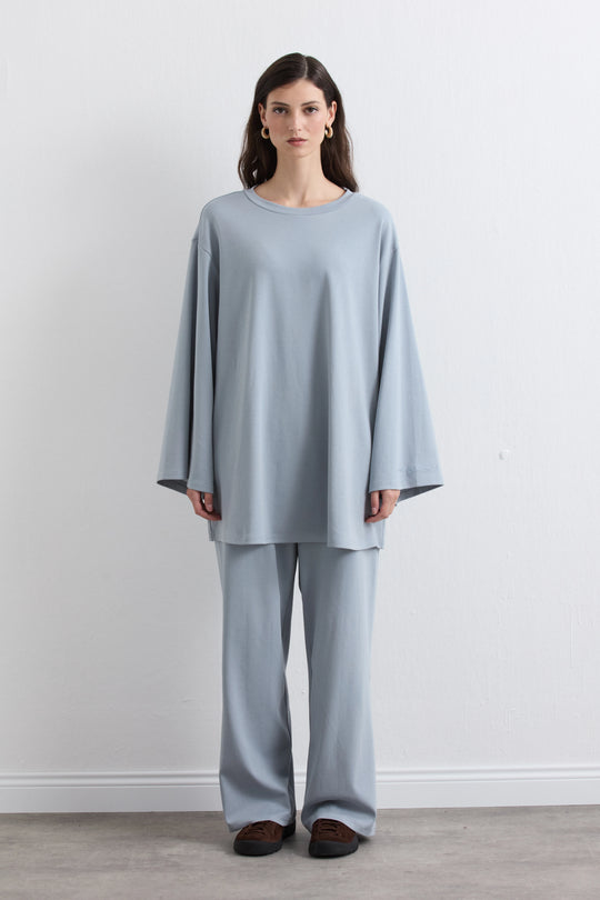 Tweedelige katoenen set met broek