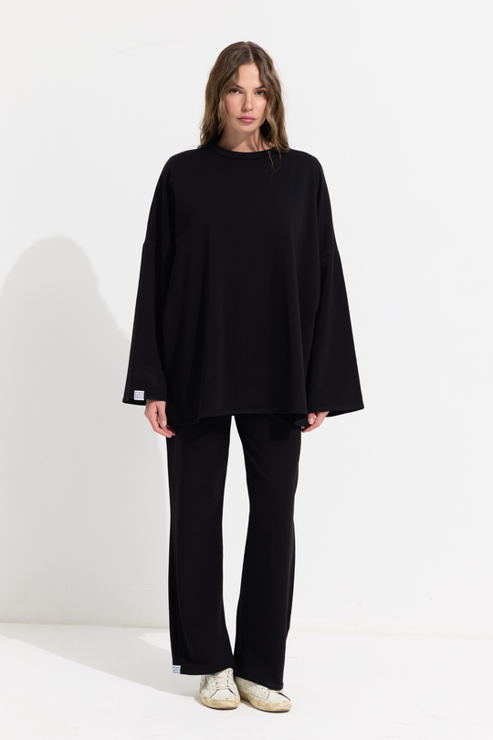 T-shrit met wijde mouwen