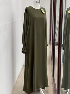 Modest dress with sleeve detail