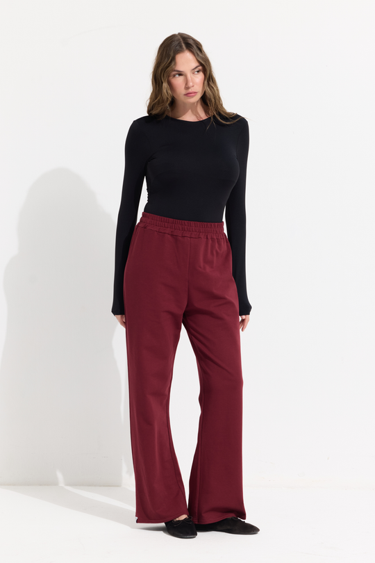 Broek met elastische tailleband