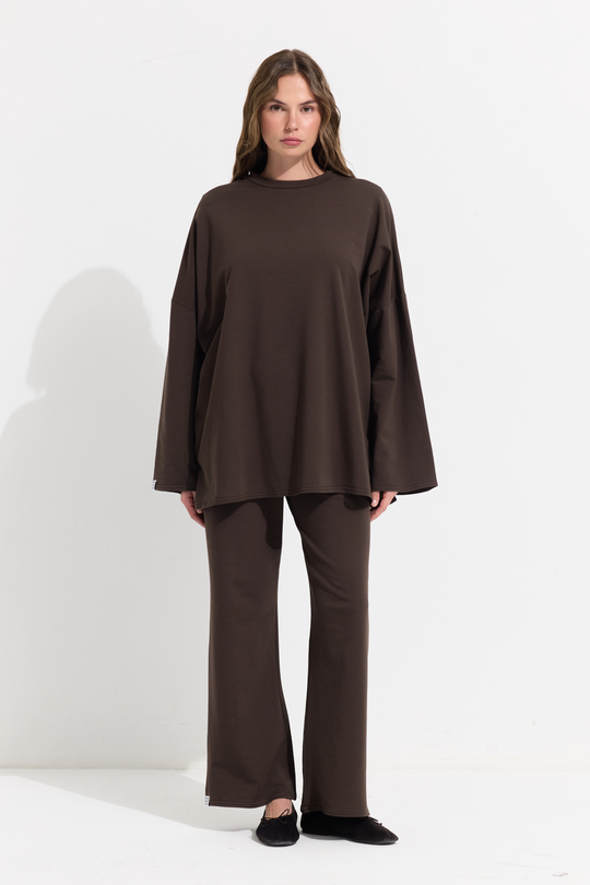 T-shrit met wijde mouwen
