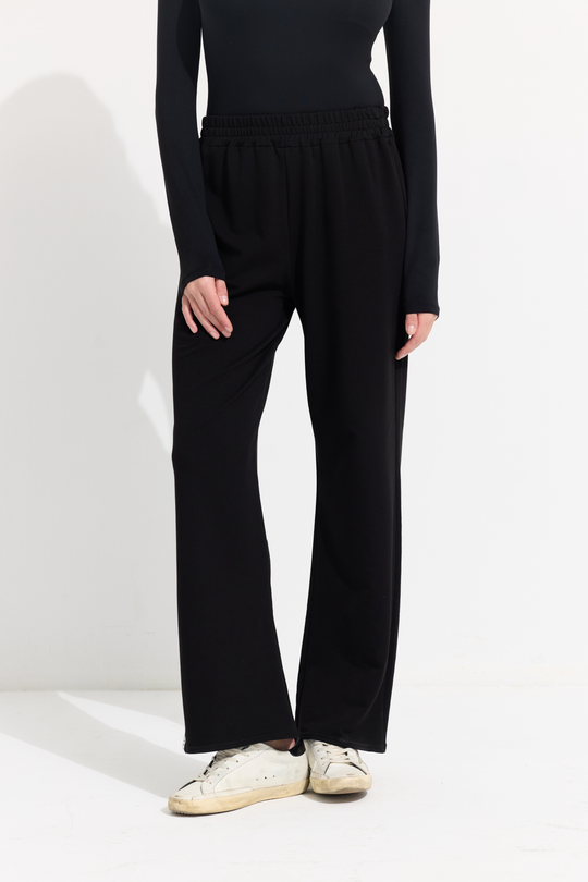 Broek met elastische tailleband