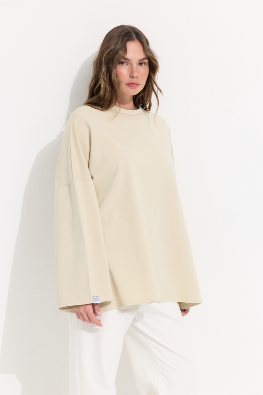T-shrit met wijde mouwen