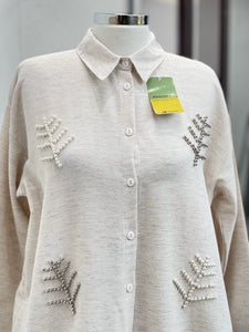 Linen blouse with details