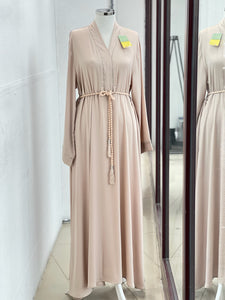 Satin dress with details