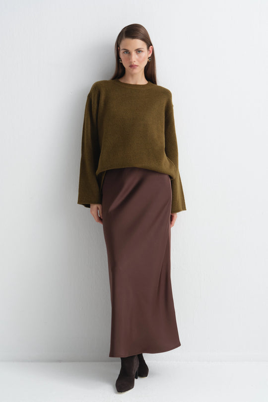 Satijnen Maxi Rok