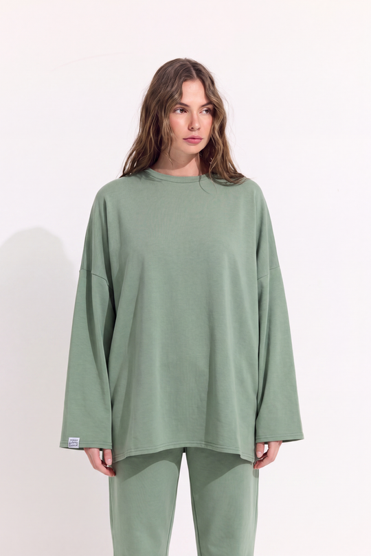 T-shrit met wijde mouwen