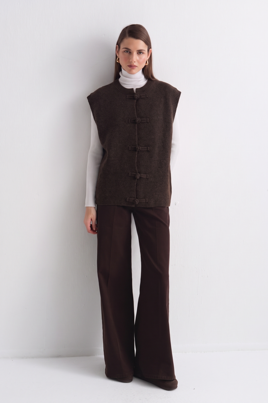 Mouwloze knit vest