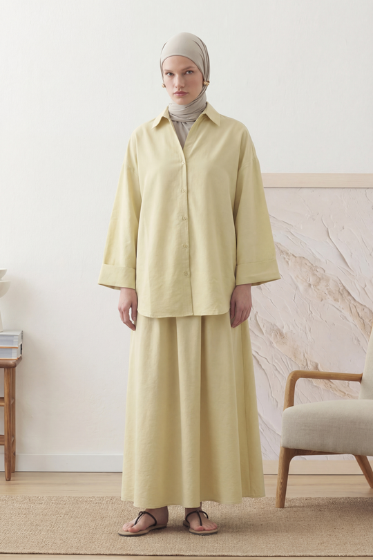 Blouse met kraag en knoopsluiting