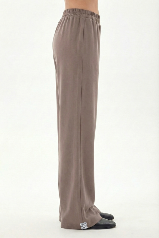 Broek met elastische tailleband