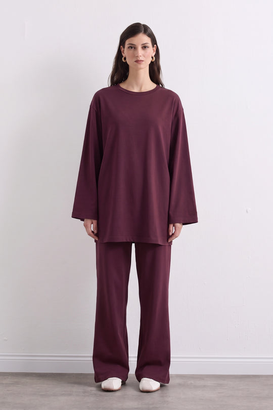 Tweedelige katoenen set met broek